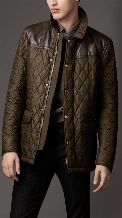 Burberry quilted jackets for men